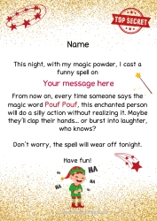 Colouring to customise Christmas Elves Christmas Elf's Mission Letters From Mischievous Elves Mischief Of The Trickster Goblin Magic Trick