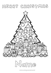 Colouring to customise Christmas Tree Toys Games And Toys Soft Toy Doll