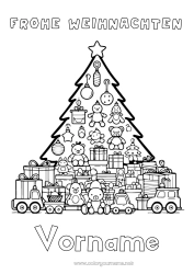 Kostenlose Zeichnung Weihnachtsbaum Spielzeug Spiele und Spielzeug Plüsch Puppe