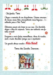 Desenho grátis Elfo de Natal Cartas de duendes travessos Carta de Despedida do Elfo