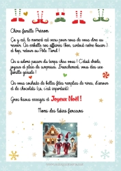 Coloriage gratuit Lutins de Noël Lettres de lutins farceurs Lettre de départ, aurevoir lutin