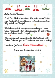 Kostenlose Malvorlage Weihnachtself Elfenstreiche-Briefe Elf Abschiedsbrief