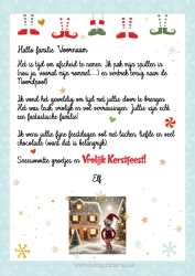 Gratis kleurplaat Kerstelf Brieven van ondeugende elfjes Elf Vertrekbrief
