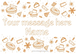 Free drawing Cake Crown Epiphany King cake Frame