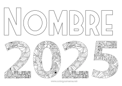 Dibujo libre Zentangle 2025