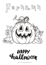 Gratis färgläggning Pumpa Halloween Anmälan 