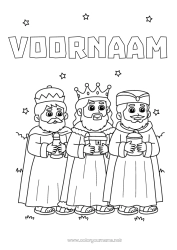 Gratis kleurplaat Driekoningen Drie Koningen