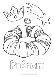Dessin gratuit Couronne Épiphanie Galette des rois