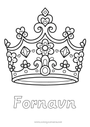 Gratis farvelægning Prinsesse Krone Smykke