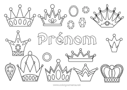 Dessin gratuit Couronne Épiphanie Bijou