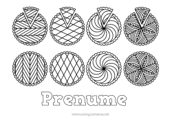 Pagină de colorat personalizată Epifania Pâine regală Cerc, rotund