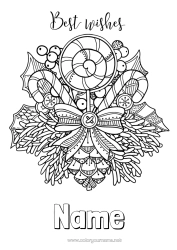 Free colouring Happy New Year