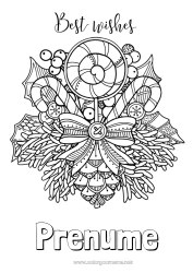 Desen liber de colorat La mulți ani! Mesaj 