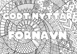 Gratis fargelegging Godt nyttår Dekorert navn Zentangle Melding 