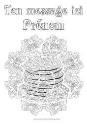 Coloriage gratuit Chandeleur Crêpes Zentangle