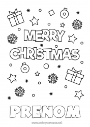 Coloriage gratuit Cadeaux Noël 