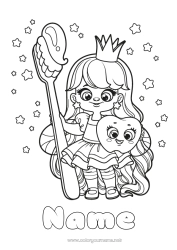 Free coloring Milk tooth Tooth Fairy Fairy Toothbrush