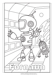 Gratis tegning Robot Rom