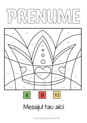 Pagină de colorat personalizată Desene magice de colorat Coroană Epifania Scăderi Adăugiri Pâine regală