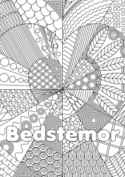 Farvelægningssiden for børn Hjerte Jeg elsker dig. Søster Ven, Veninde Barnepige Komplekse farvelægninger Zentangle