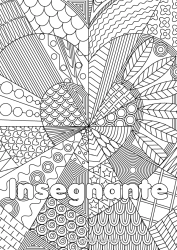 Pagina da colorare per bambini Cuore Ti amo Sorella Amico, Amica Tata Colorazioni complesse Zentangle