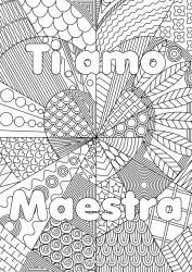 Colorazione gratuita Cuore Ti amo Sorella Amico, Amica Tata Colorazioni complesse Zentangle