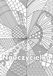 Kolorowanka dla dziecka Serce Kocham cię. Siostra Przyjaciel, Przyjaciółka Niania Złożone kolorowanki Zentangle