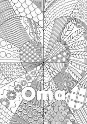 Kleurplaat voor kinderen Hart Ik hou van jou Zus Vriend, Vriendin Oppas Complex Kleurplaten Zentangle