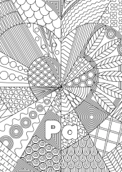 Kleurplaat voor kinderen Hart Ik hou van jou Zus Vriend, Vriendin Oppas Complex Kleurplaten Zentangle