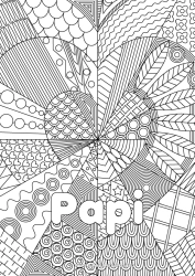 Coloriage enfant Coeur Je t'aime Soeur Ami, Amie Nounou Coloriages complexes Zentangle