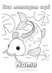 Desenho grátis Animal Carpa Koi Peixe Sorte Japão Animais marinhos ou aquáticos