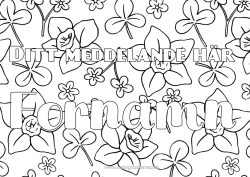 Gratis färgläggning Blommor Vår Klee Utsmyckat namn Påskliljor Dekorativ bakgrund