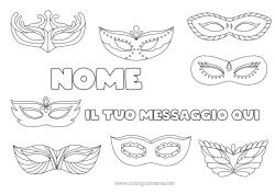Colorazione gratuita Costume Maschera Carnevale