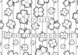 Disegno gratuito Fortuna Trifoglio Nome decorato Sfondo decorativo