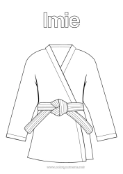 Rysunek za darmo Sport Kimono Sztuki walki Karaté Judo