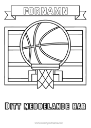 Gratis teckning Sport Ballonger Basketboll Lagsporter