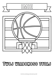 Rysunek za darmo Sport Balony Koszykówka Sporty drużynowe