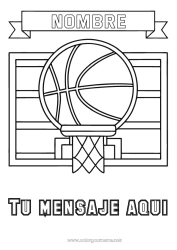 Colorear gratis Sport Globos Baloncesto Deportes en equipo