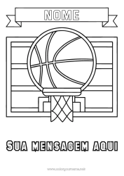 Desenho grátis Esporte Bolas Basquetebol Sports d'équipe