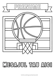 Desen liber de colorat Sport Baloane Baschet Sporturi de echipă