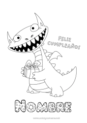 Dibujo libre Regalos Cumpleaños Dragón Dragones, unicornios y animales fantásticos