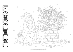 Gratis tegning Julemanden Jul Mad Pejs