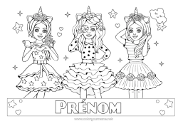 Dessin gratuit Fille Ami, Amie
