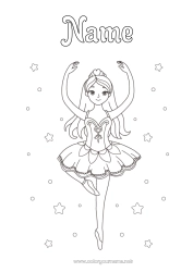 Free drawing Sport Dance Girl Artistic sports