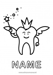 Free drawing Milk tooth Tooth fairy Tooth Fairy