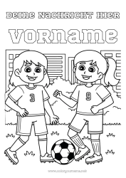 Kostenlose Malvorlage Fußball Fußball Sport Mannschaftssportarten Frauenfußball Fußballspieler, Fußballspielerin