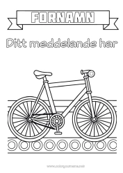 Gratis färgläggning Fordon Cykel Tvåhjuliga fordon