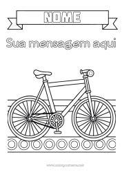 Desenho para personalizar Veículos Bicicleta Veículos de duas rodas
