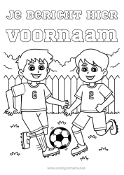 Gratis tekening Voetbal Voetbal Sport Teamsporten Voetballer voetbalster