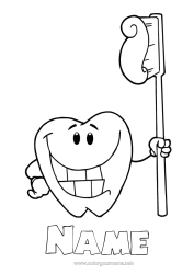 Free colouring Milk tooth Little Mouse Tooth Fairy